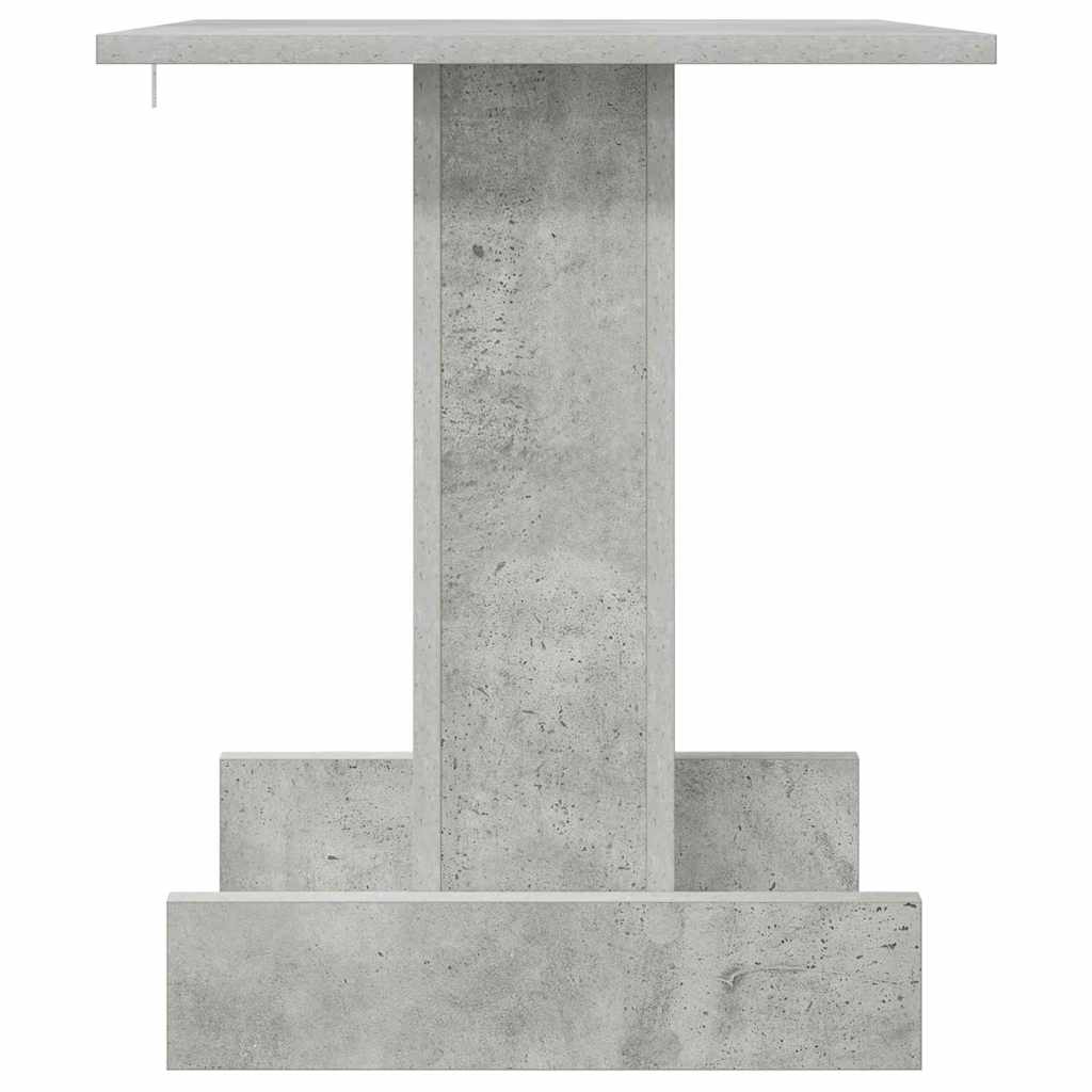 Bijzettafel Beton Grijs 44,5 x 45 x 55 cm Bewerkt hout is nu te koop bij PeponiXL, paradijselijk wonen!