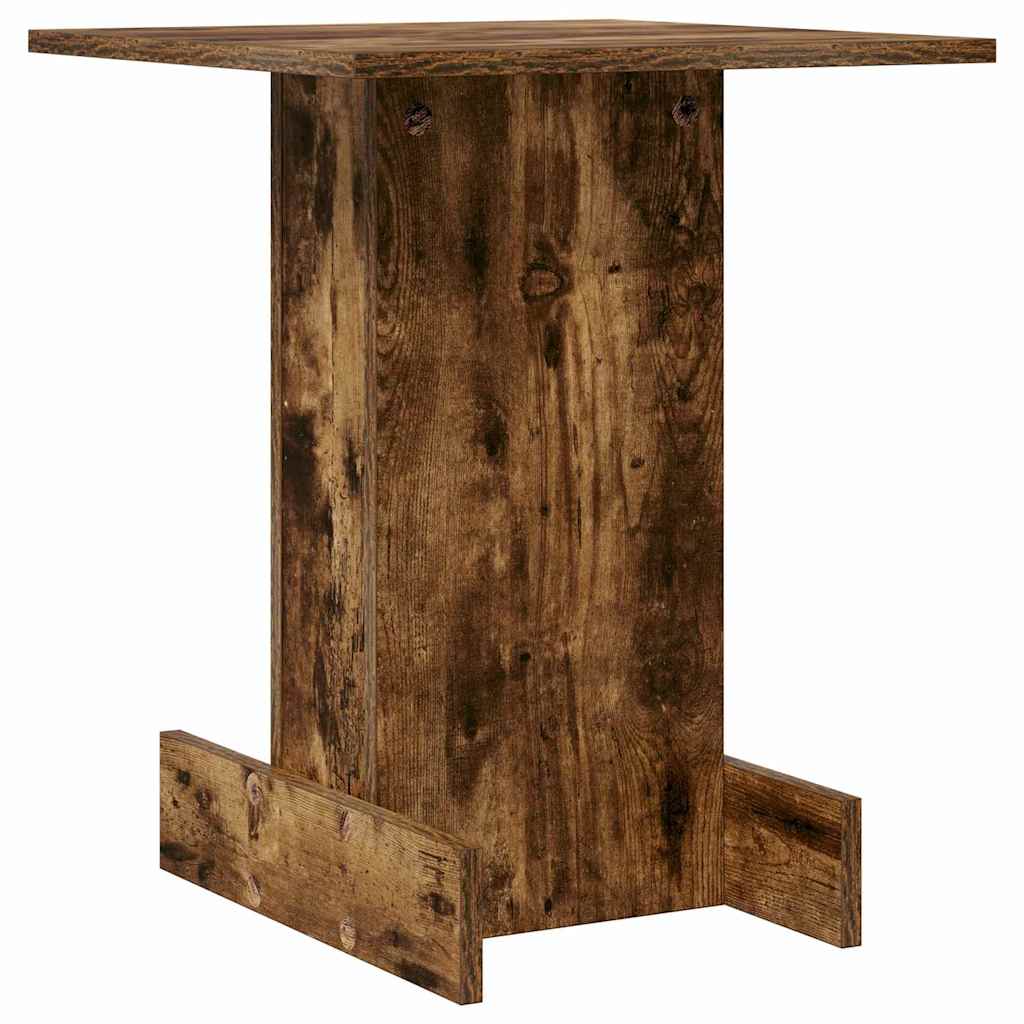 Bijzettafel Gerookt eiken 44,5 x 45 x 55 cm Bewerkt hout is nu te koop bij PeponiXL, paradijselijk wonen!