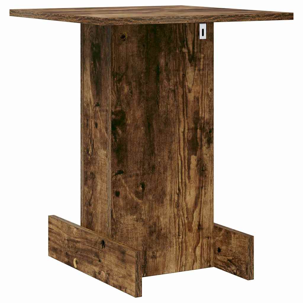 Bijzettafel Gerookt eiken 44,5 x 45 x 55 cm Bewerkt hout is nu te koop bij PeponiXL, paradijselijk wonen!