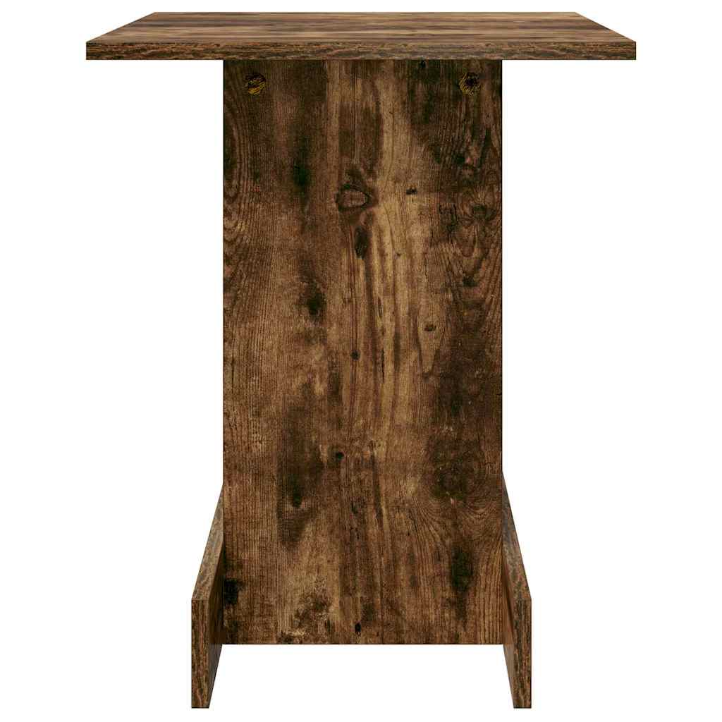 Bijzettafel Gerookt eiken 44,5 x 45 x 55 cm Bewerkt hout is nu te koop bij PeponiXL, paradijselijk wonen!