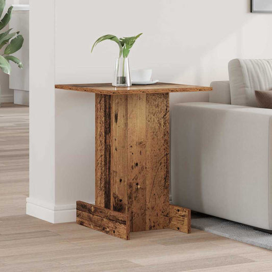 Bijzettafel Oudhout 44,5 x 45 x 55 cm Bewerkt hout is nu te koop bij PeponiXL, paradijselijk wonen!