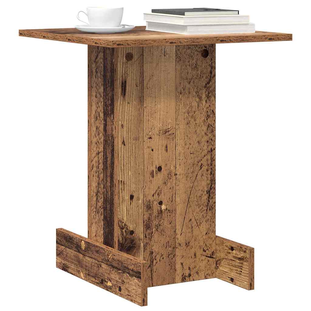 Bijzettafel Oudhout 44,5 x 45 x 55 cm Bewerkt hout is nu te koop bij PeponiXL, paradijselijk wonen!