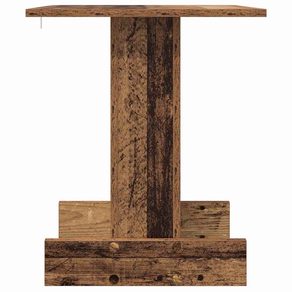 Bijzettafel Oudhout 44,5 x 45 x 55 cm Bewerkt hout is nu te koop bij PeponiXL, paradijselijk wonen!