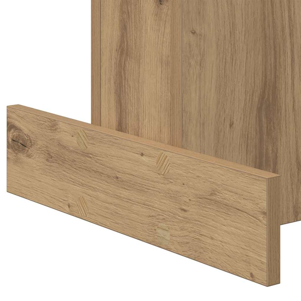 Bijzettafel Artisan Eiken 44,5 x 45 x 55 cm Bewerkt hout is nu te koop bij PeponiXL, paradijselijk wonen!