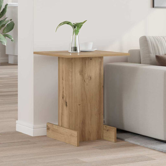 Bijzettafel Artisan Eiken 44,5 x 45 x 55 cm Bewerkt hout is nu te koop bij PeponiXL, paradijselijk wonen!