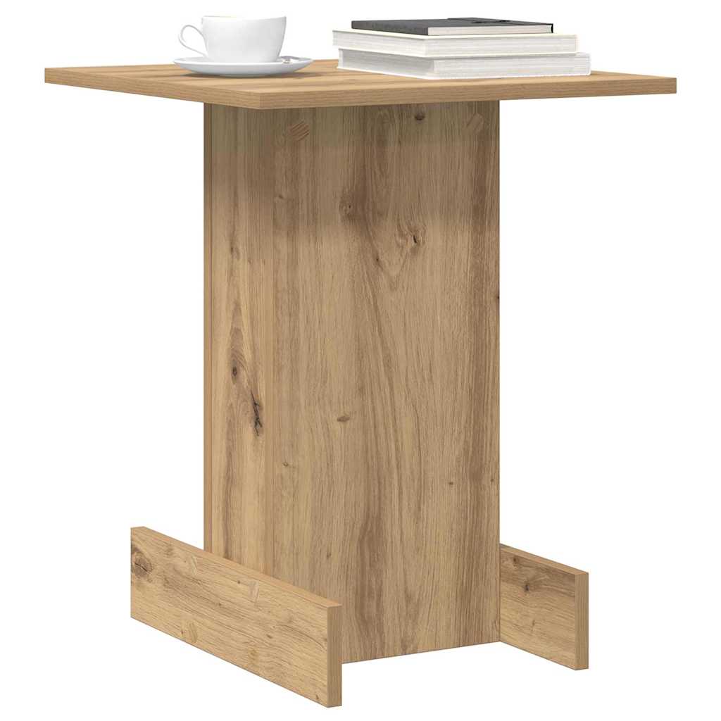 Bijzettafel Artisan Eiken 44,5 x 45 x 55 cm Bewerkt hout is nu te koop bij PeponiXL, paradijselijk wonen!
