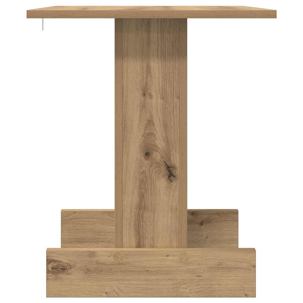 Bijzettafel Artisan Eiken 44,5 x 45 x 55 cm Bewerkt hout is nu te koop bij PeponiXL, paradijselijk wonen!