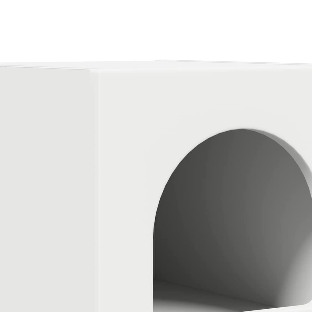 Nachtkastje 2 pcs Wit 29,5 x 35 x 50 cm Bewerkt hout is nu te koop bij PeponiXL, paradijselijk wonen!