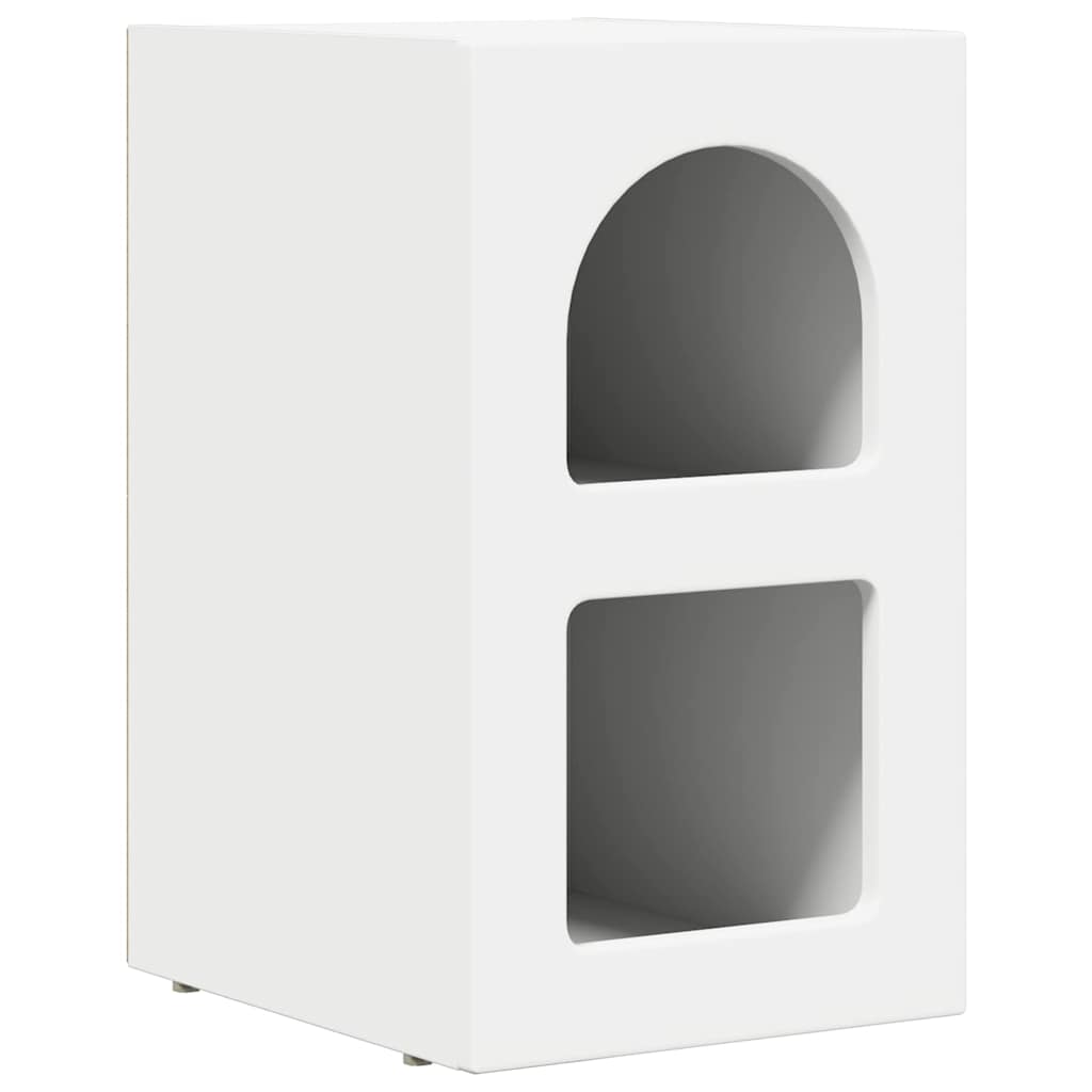 Nachtkastje 2 pcs Wit 29,5 x 35 x 50 cm Bewerkt hout is nu te koop bij PeponiXL, paradijselijk wonen!