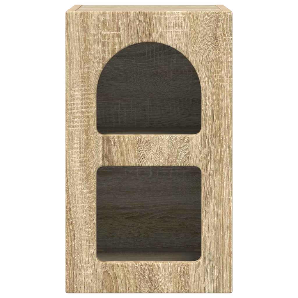 Nachtkastje Sonoma Eiken 29,5 x 35 x 50 cm Bewerkt hout is nu te koop bij PeponiXL, paradijselijk wonen!