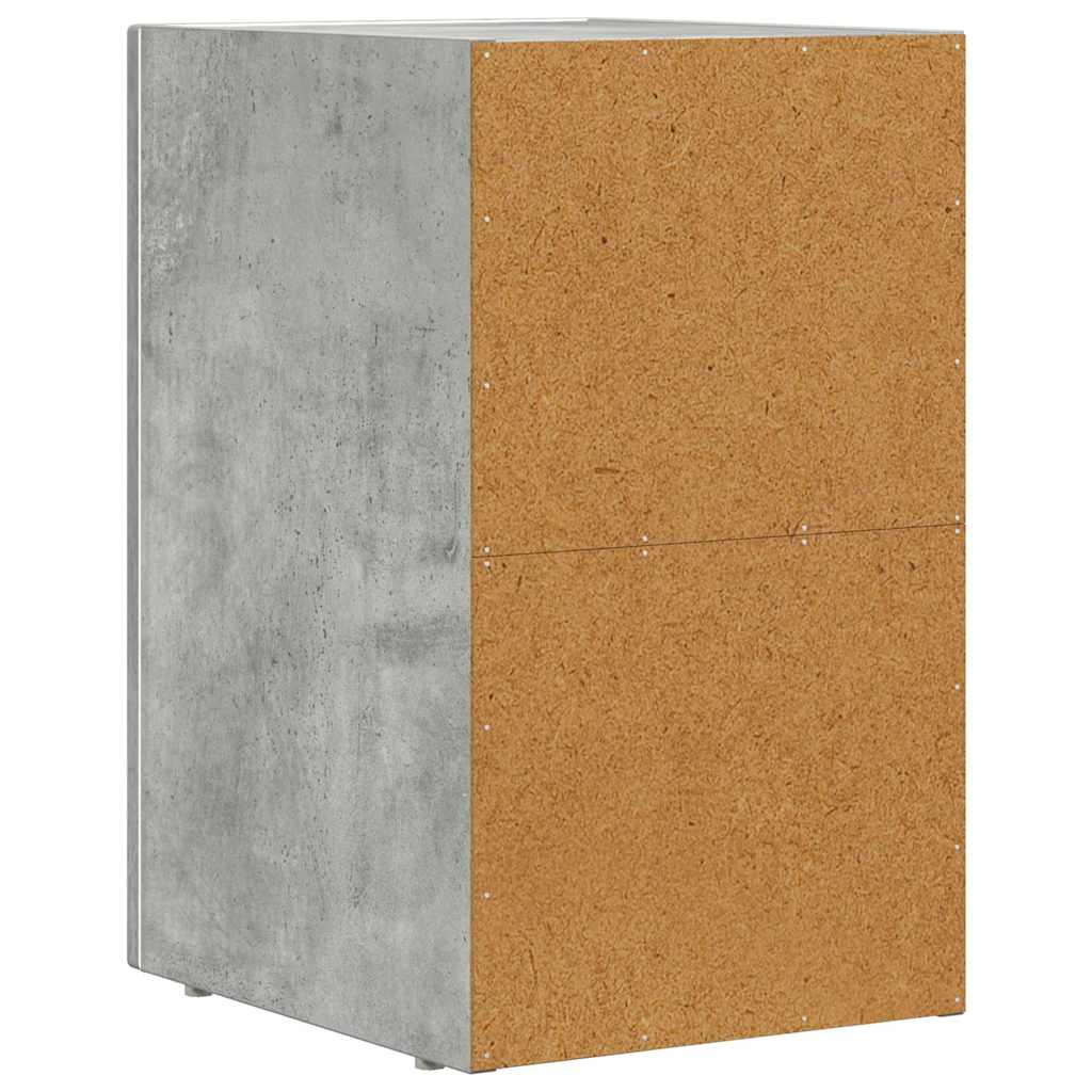 Nachtkastje 2 pcs Beton Grijs 29,5 x 35 x 50 cm Bewerkt hout is nu te koop bij PeponiXL, paradijselijk wonen!