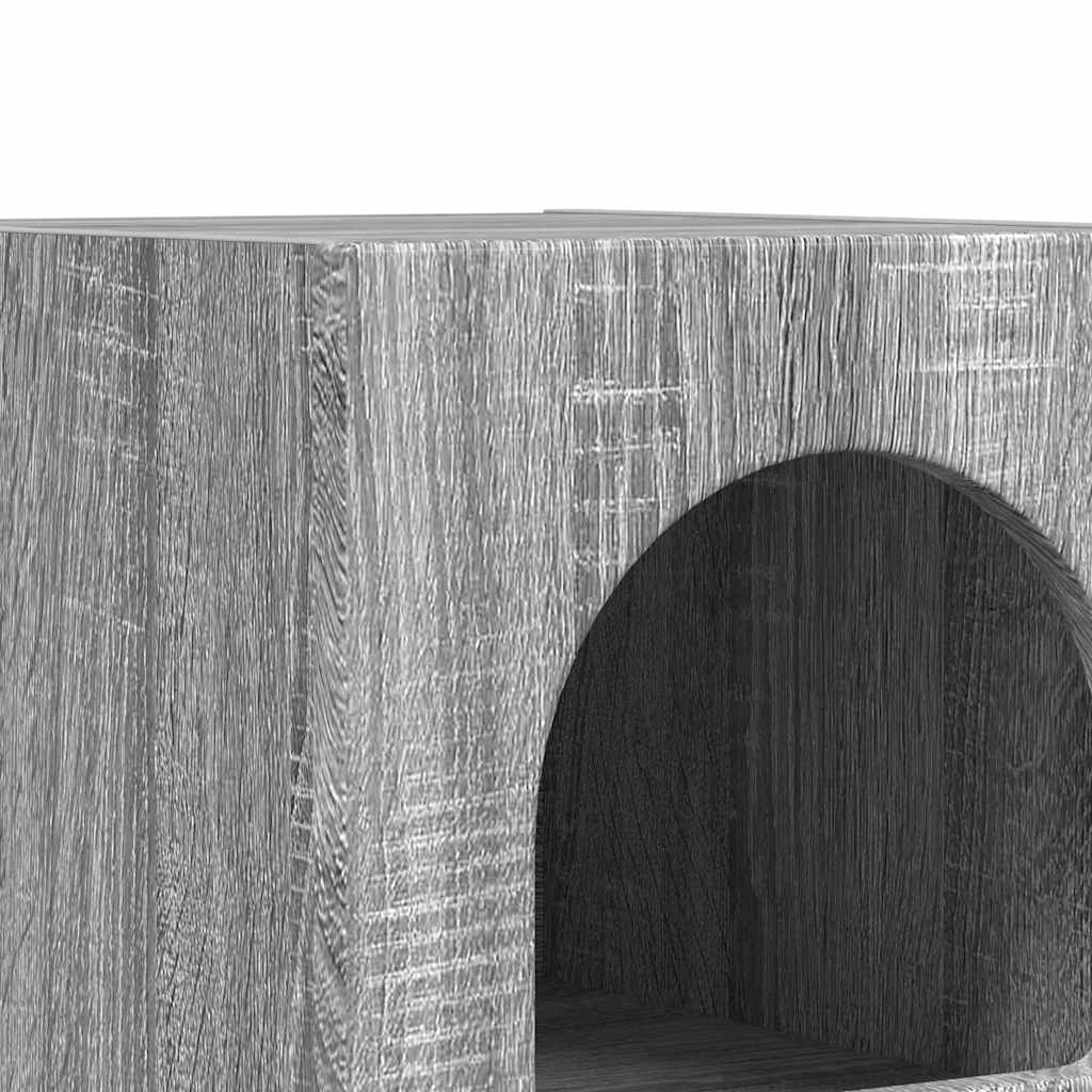 Nachtkastje 2 pcs Grijs Sonoma 29,5 x 35 x 50 cm Bewerkt hout is nu te koop bij PeponiXL, paradijselijk wonen!