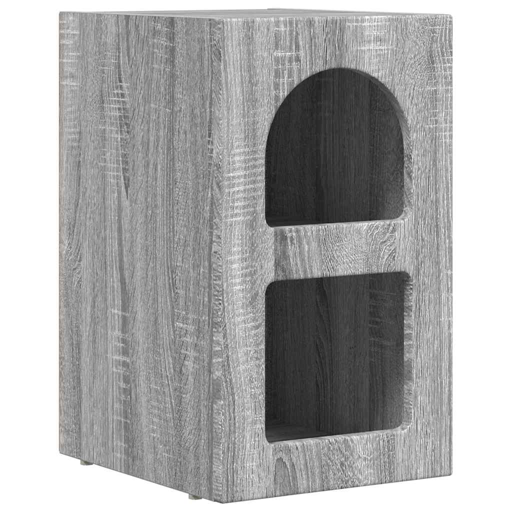 Nachtkastje 2 pcs Grijs Sonoma 29,5 x 35 x 50 cm Bewerkt hout is nu te koop bij PeponiXL, paradijselijk wonen!