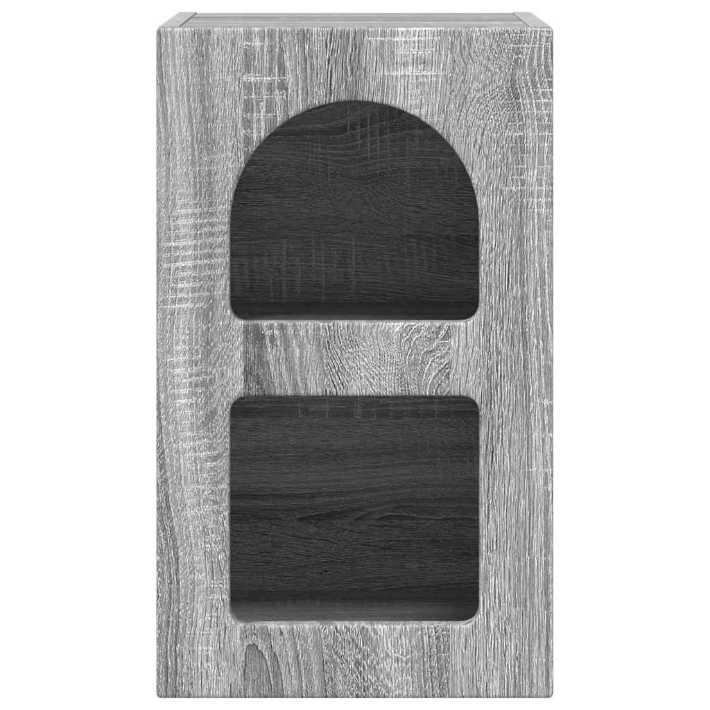 Nachtkastje 2 pcs Grijs Sonoma 29,5 x 35 x 50 cm Bewerkt hout is nu te koop bij PeponiXL, paradijselijk wonen!