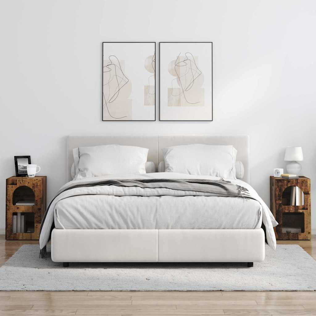 Nachtkastje 2 pcs Oudhout 29,5 x 35 x 50 cm Bewerkt hout is nu te koop bij PeponiXL, paradijselijk wonen!