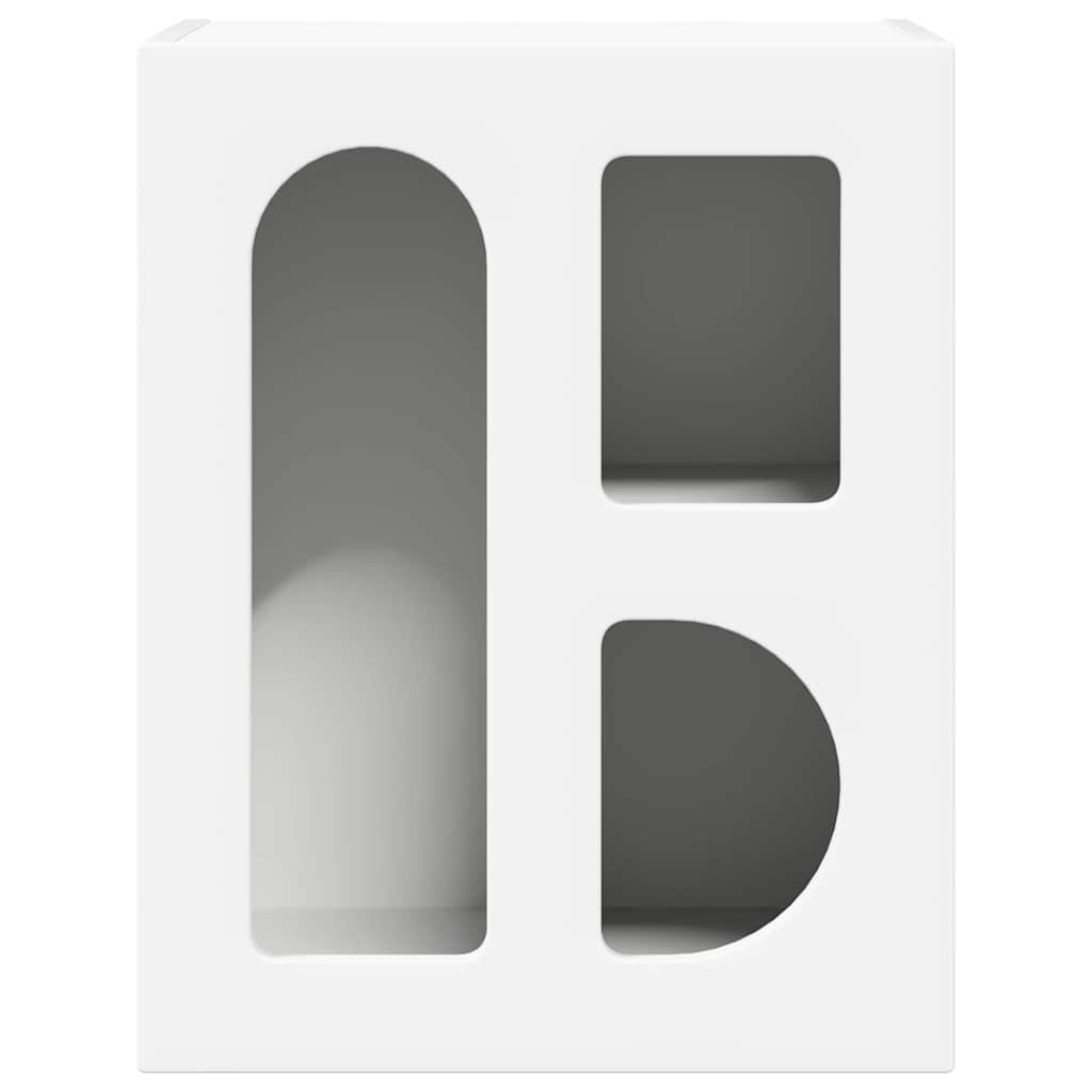 Nachtkastje Wit 40 x 35 x 50 cm Bewerkt hout is nu te koop bij PeponiXL, paradijselijk wonen!