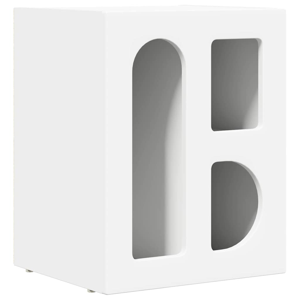 Nachtkastje 2 pcs Wit 40 x 35 x 50 cm Bewerkt hout is nu te koop bij PeponiXL, paradijselijk wonen!