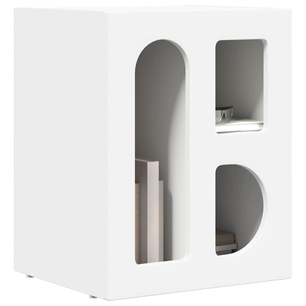 Nachtkastje 2 pcs Wit 40 x 35 x 50 cm Bewerkt hout is nu te koop bij PeponiXL, paradijselijk wonen!