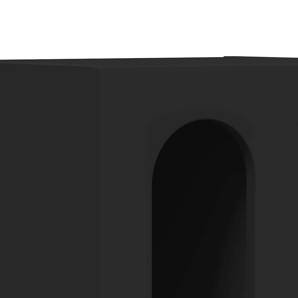 Nachtkastje 2 pcs Zwart 40 x 35 x 50 cm Bewerkt hout is nu te koop bij PeponiXL, paradijselijk wonen!