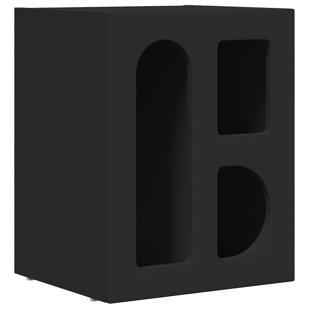 Nachtkastje 2 pcs Zwart 40 x 35 x 50 cm Bewerkt hout is nu te koop bij PeponiXL, paradijselijk wonen!