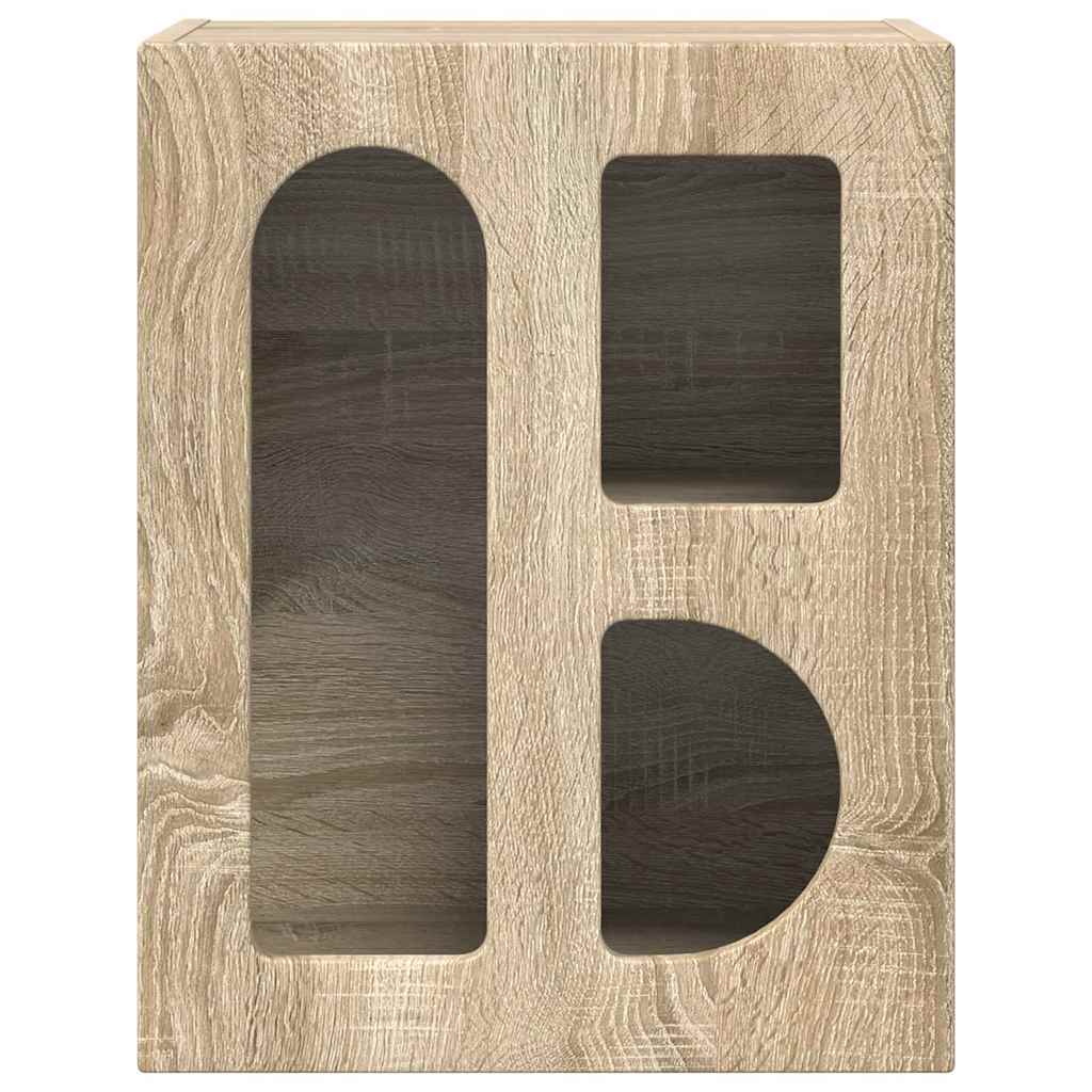 Nachtkastje 2 pcs Sonoma Eiken 40 x 35 x 50 cm Bewerkt hout is nu te koop bij PeponiXL, paradijselijk wonen!