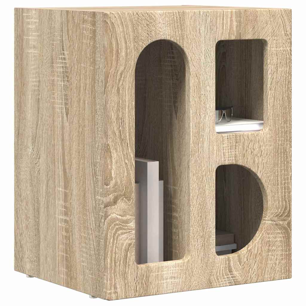 Nachtkastje 2 pcs Sonoma Eiken 40 x 35 x 50 cm Bewerkt hout is nu te koop bij PeponiXL, paradijselijk wonen!