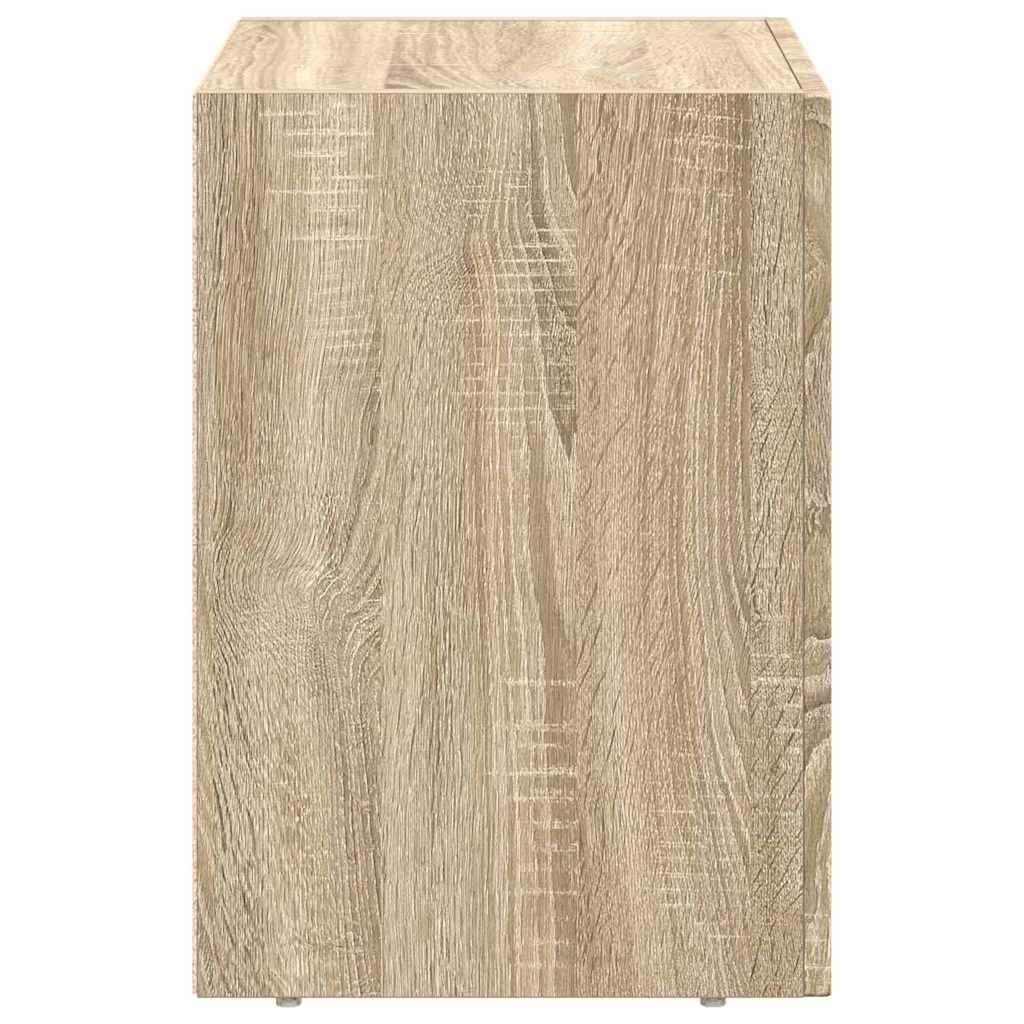 Nachtkastje 2 pcs Sonoma Eiken 40 x 35 x 50 cm Bewerkt hout is nu te koop bij PeponiXL, paradijselijk wonen!