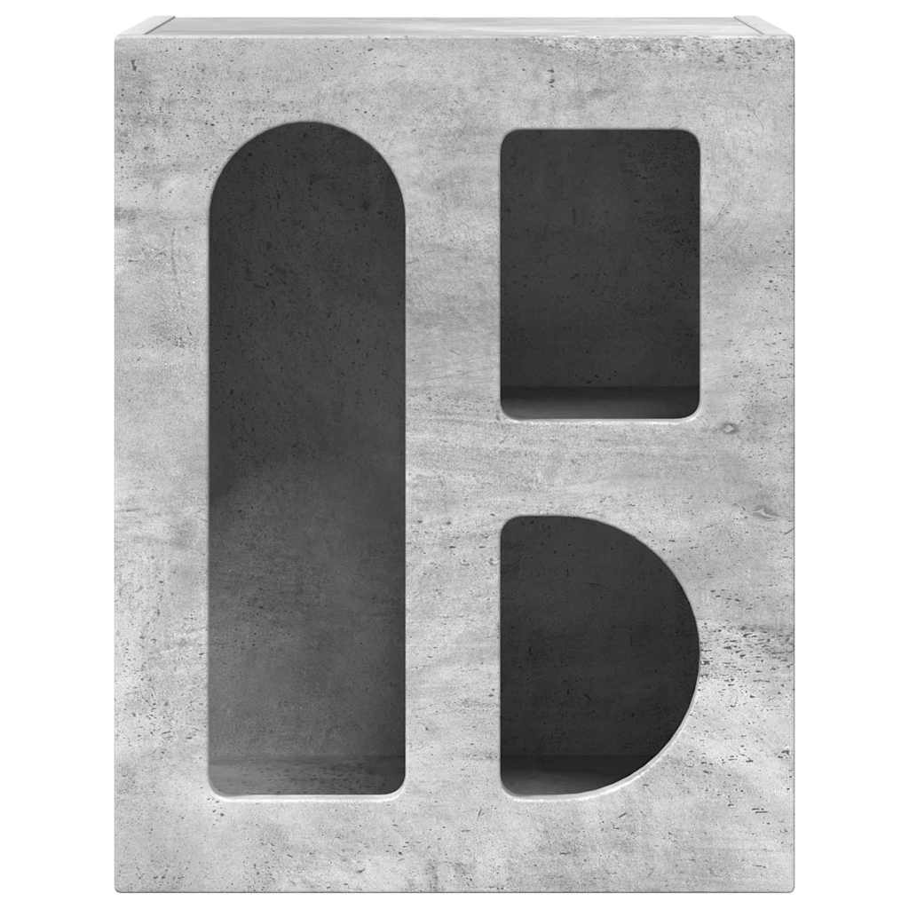 Nachtkastje Beton Grijs 40 x 35 x 50 cm Bewerkt hout is nu te koop bij PeponiXL, paradijselijk wonen!