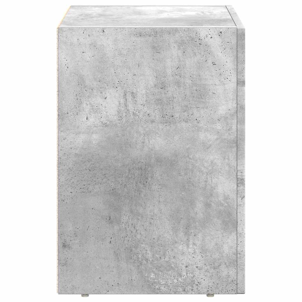 Nachtkastje 2 pcs Beton Grijs 40 x 35 x 50 cm Bewerkt hout is nu te koop bij PeponiXL, paradijselijk wonen!