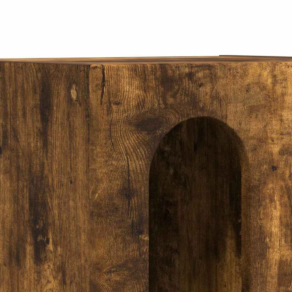 Nachtkastje Gerookt eiken 40 x 35 x 50 cm Bewerkt hout is nu te koop bij PeponiXL, paradijselijk wonen!