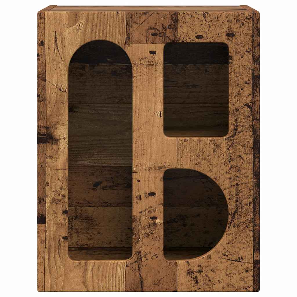 Nachtkastje Oudhout 40 x 35 x 50 cm Bewerkt hout is nu te koop bij PeponiXL, paradijselijk wonen!