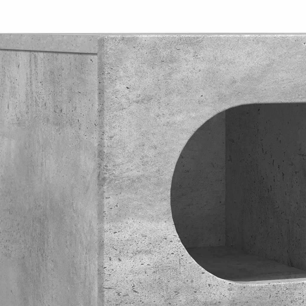 TV-kast Beton Grijs 100 x 35 x 40 cm Bewerkt hout is nu te koop bij PeponiXL, paradijselijk wonen!