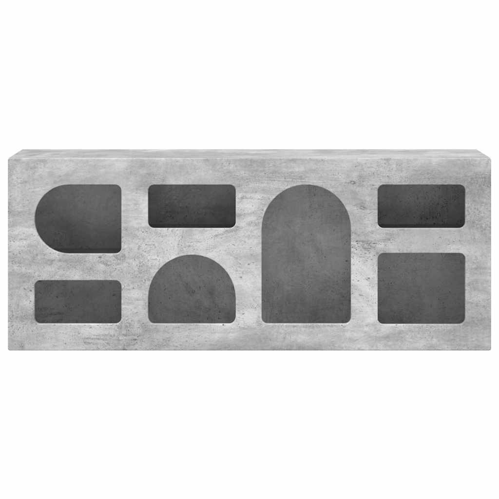 TV-kast Beton Grijs 100 x 35 x 40 cm Bewerkt hout is nu te koop bij PeponiXL, paradijselijk wonen!