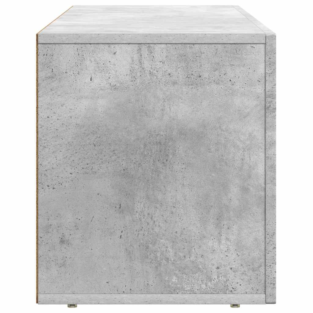 TV-kast Beton Grijs 100 x 35 x 40 cm Bewerkt hout is nu te koop bij PeponiXL, paradijselijk wonen!