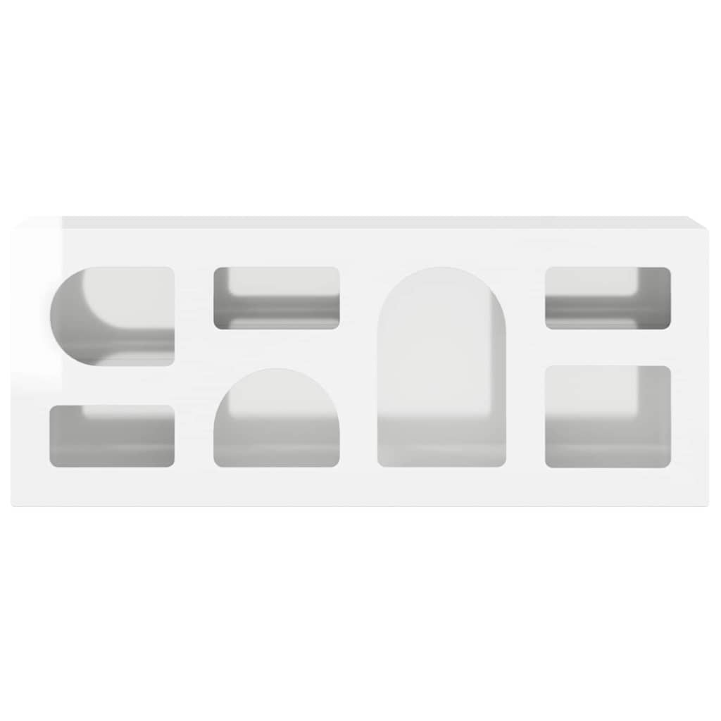 TV-kast Hoogglans wit 100 x 35 x 40 cm Bewerkt hout is nu te koop bij PeponiXL, paradijselijk wonen!