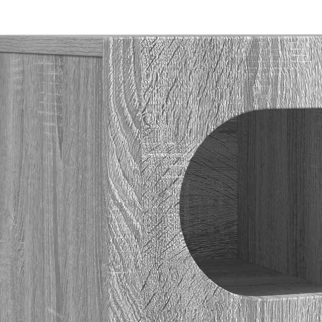TV-kast Grijs Sonoma 100 x 35 x 40 cm Bewerkt hout is nu te koop bij PeponiXL, paradijselijk wonen!