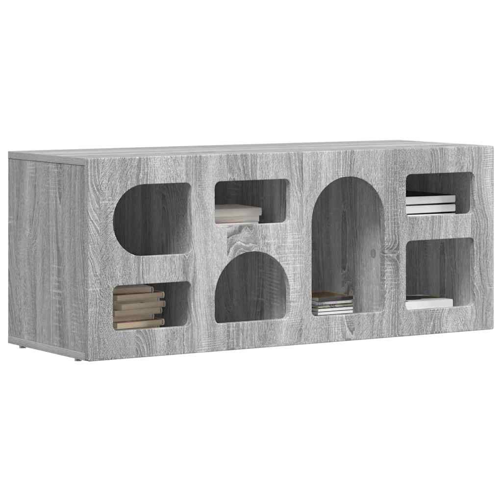 TV-kast Grijs Sonoma 100 x 35 x 40 cm Bewerkt hout is nu te koop bij PeponiXL, paradijselijk wonen!