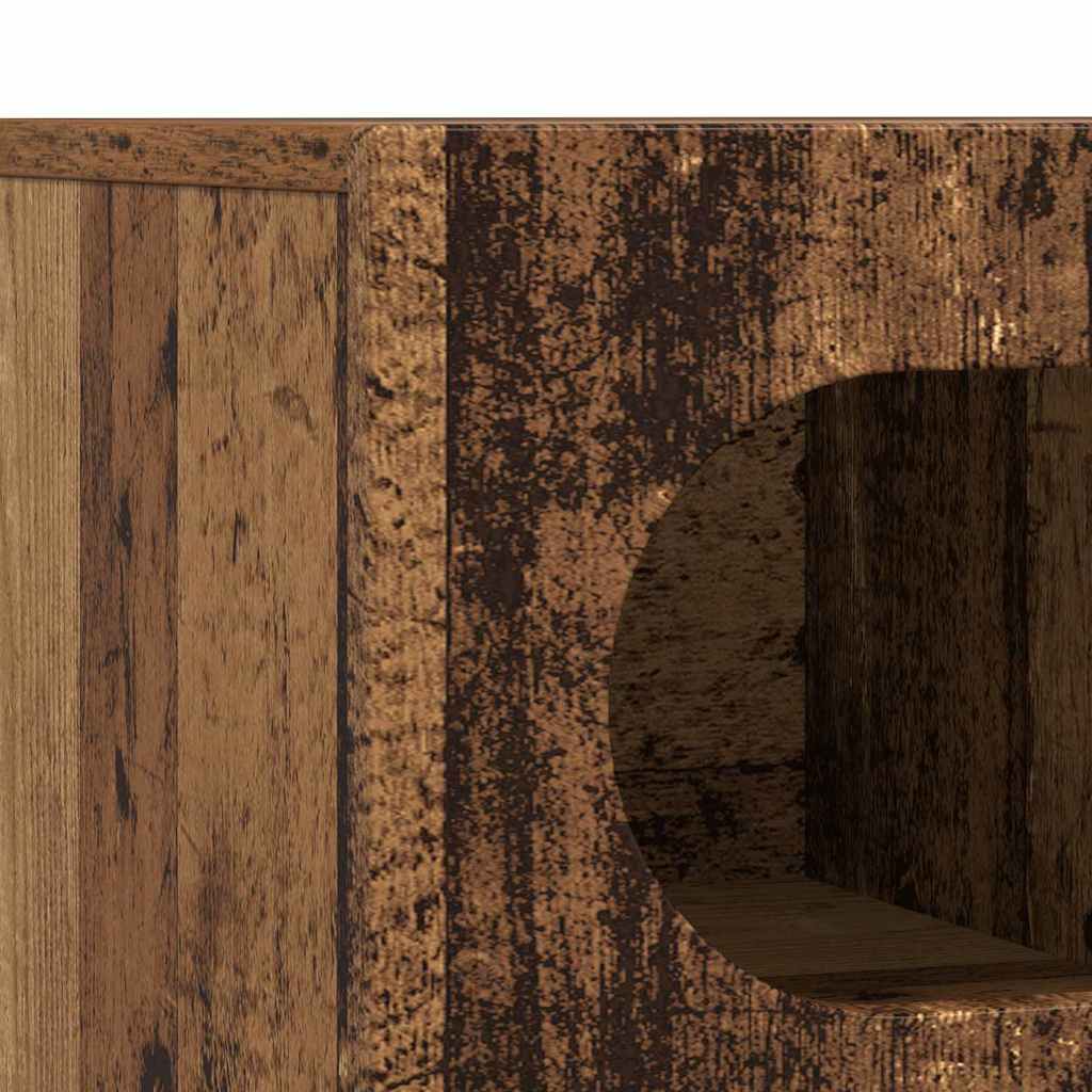 TV-kast Oudhout 100 x 35 x 40 cm Bewerkt hout is nu te koop bij PeponiXL, paradijselijk wonen!