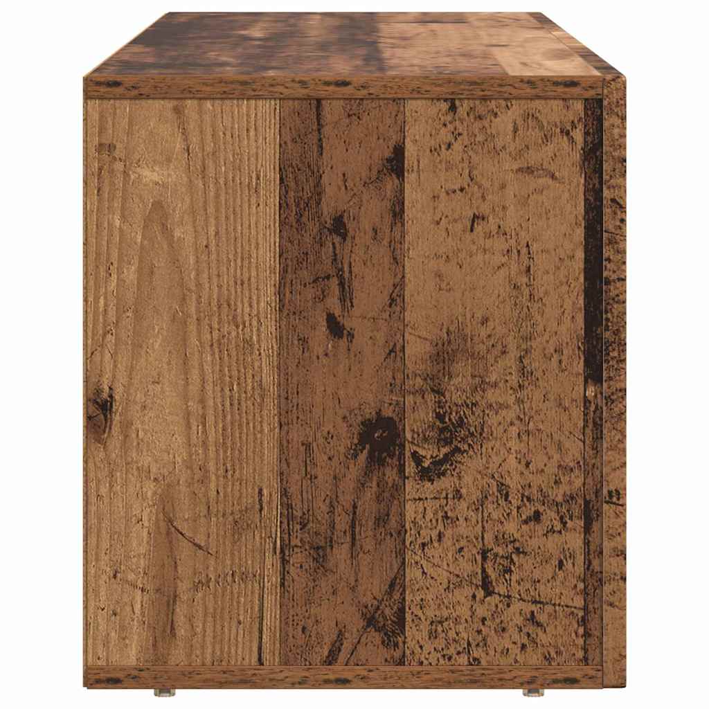 TV-kast Oudhout 100 x 35 x 40 cm Bewerkt hout is nu te koop bij PeponiXL, paradijselijk wonen!