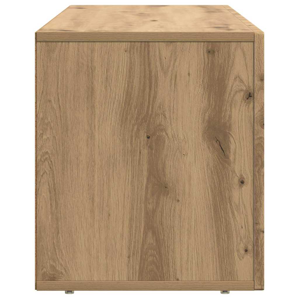 TV-kast Artisan Eiken 100 x 35 x 40 cm Bewerkt hout is nu te koop bij PeponiXL, paradijselijk wonen!