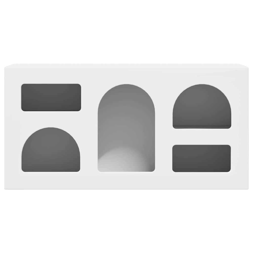 TV-kast Wit 80 x 35 x 40 cm Bewerkt hout is nu te koop bij PeponiXL, paradijselijk wonen!