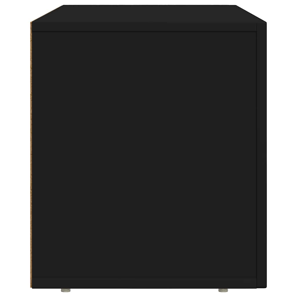 TV-kast Zwart 80 x 35 x 40 cm Bewerkt hout is nu te koop bij PeponiXL, paradijselijk wonen!