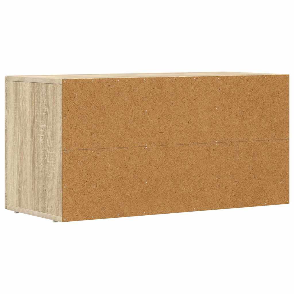 TV-kast Sonoma Eiken 80 x 35 x 40 cm Bewerkt hout is nu te koop bij PeponiXL, paradijselijk wonen!