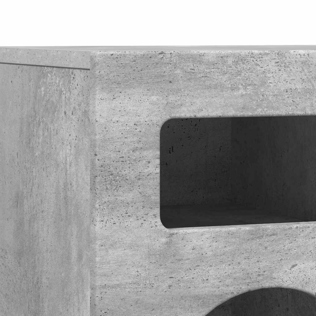 TV-kast Beton Grijs 80 x 35 x 40 cm Bewerkt hout is nu te koop bij PeponiXL, paradijselijk wonen!
