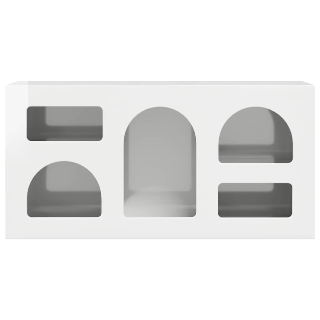 TV-kast Hoogglans wit 80 x 35 x 40 cm Bewerkt hout is nu te koop bij PeponiXL, paradijselijk wonen!