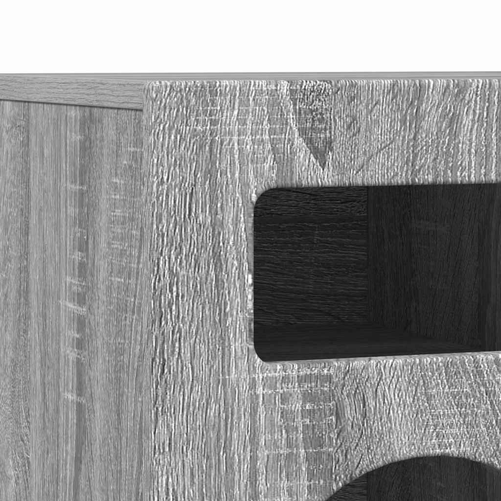 TV-kast Grijs Sonoma 80 x 35 x 40 cm Bewerkt hout is nu te koop bij PeponiXL, paradijselijk wonen!