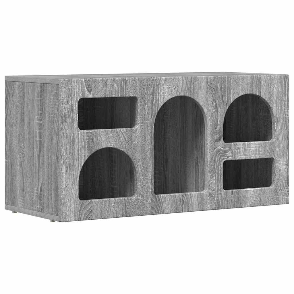 TV-kast Grijs Sonoma 80 x 35 x 40 cm Bewerkt hout is nu te koop bij PeponiXL, paradijselijk wonen!