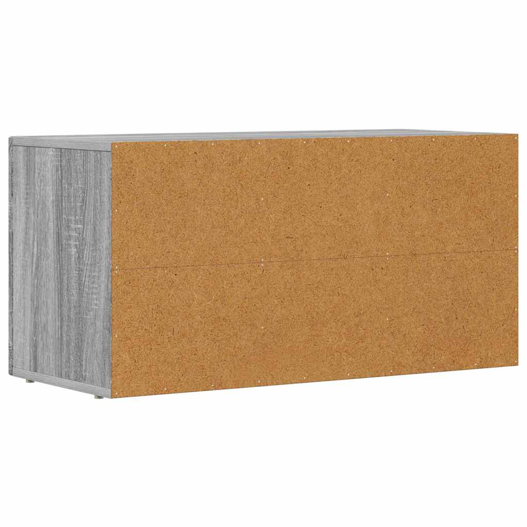 TV-kast Grijs Sonoma 80 x 35 x 40 cm Bewerkt hout is nu te koop bij PeponiXL, paradijselijk wonen!