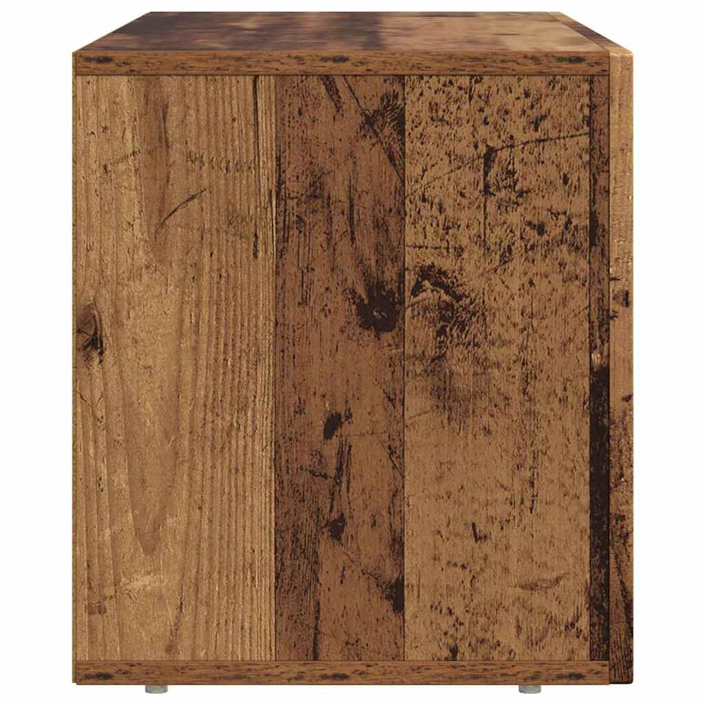TV-kast Oudhout 80 x 35 x 40 cm Bewerkt hout is nu te koop bij PeponiXL, paradijselijk wonen!