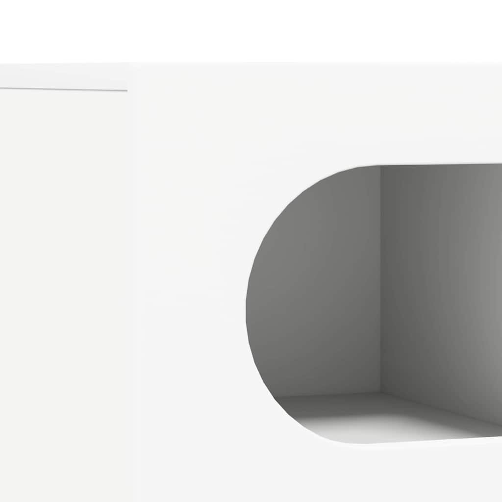 TV-kast Wit 60 x 35 x 40 cm Bewerkt hout is nu te koop bij PeponiXL, paradijselijk wonen!